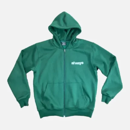 Always Green Zip Up Hoodie