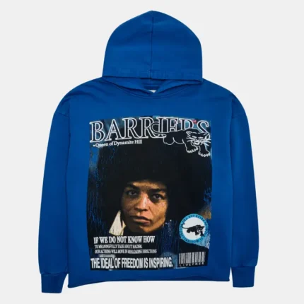 Barriers Angela Davis Queen Of Diamond Hill Hoodie Blue