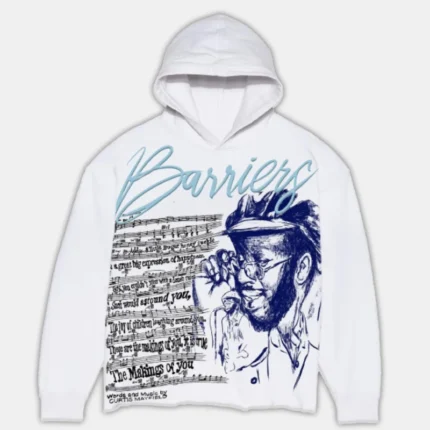 Barriers Curtis Mayfield Hoodie White