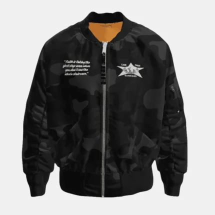 Barriers X Alpha Industries MA1 Bomber Jacket Black Camo