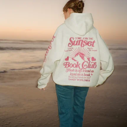 Dandy Book Club Oversized Lux Hoodie in Heather