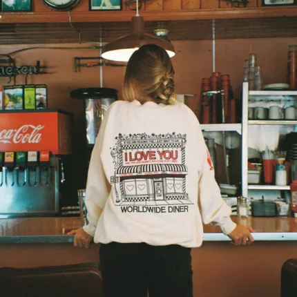 Dandy Diner Crew Neck in Cream