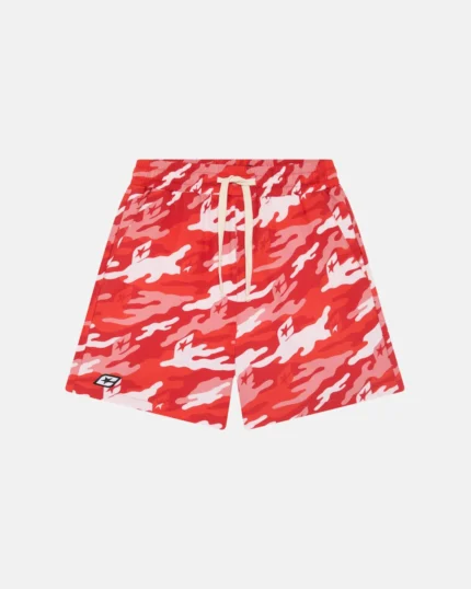 Cold Culture Red Camo Swim Short