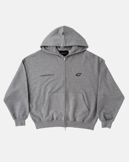 Cold Culture Thinking Zip Hoodie Ash Grey