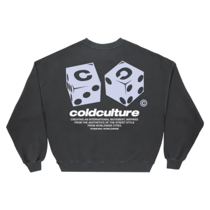 Cold Culture Dice Crewneck Black