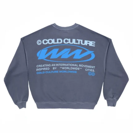 Cold Culture Worldwide Circle Crewneck Dark Blue